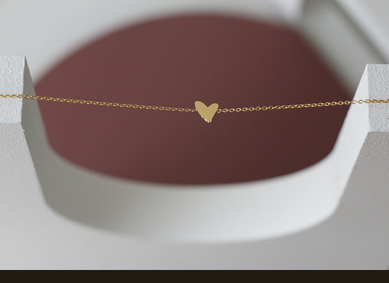 Minimal Heart Bracelet - 18k Gold Plated
