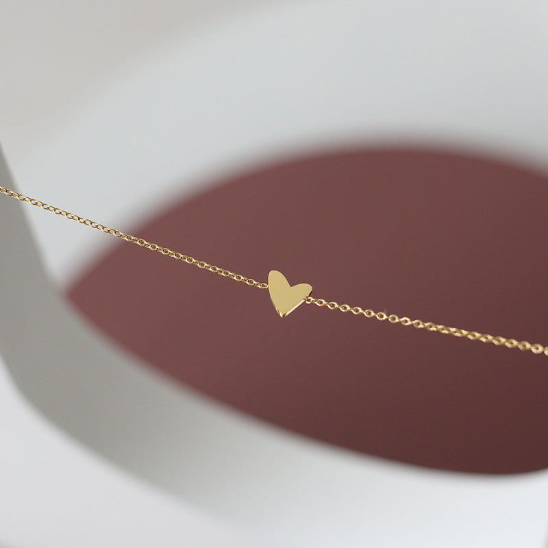Minimal Heart Bracelet - 18k Gold Plated