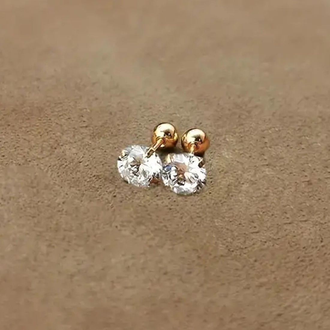 Set of 3 Stud Earrings – 18K Gold Plated
