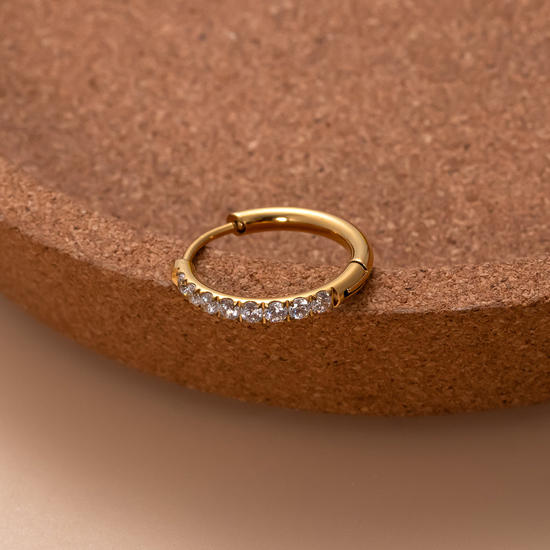 Ear Cartilage Piercing Set of 3 - 18K Gold Plated