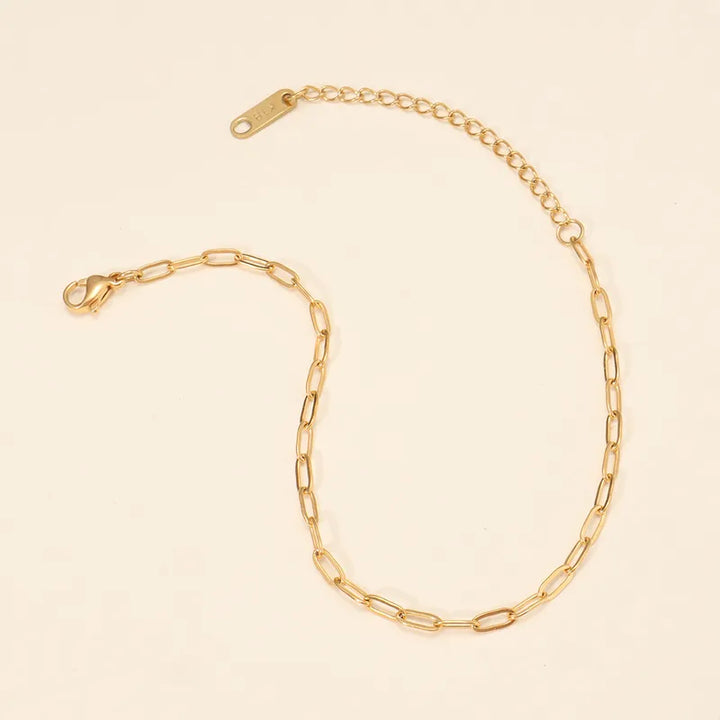 Pinterest Style Paperclip Bracelet – 18K Gold Plated
