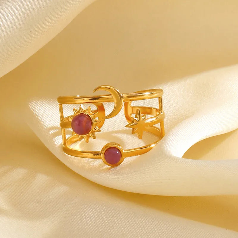 Pinterest Style Universe Ring – 18K Gold Plated