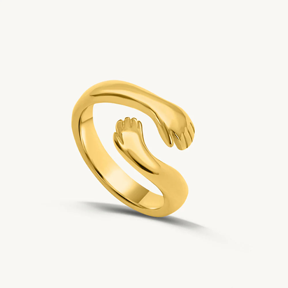 Promise Hug Adjustable Ring - 18K GOLD PLATED